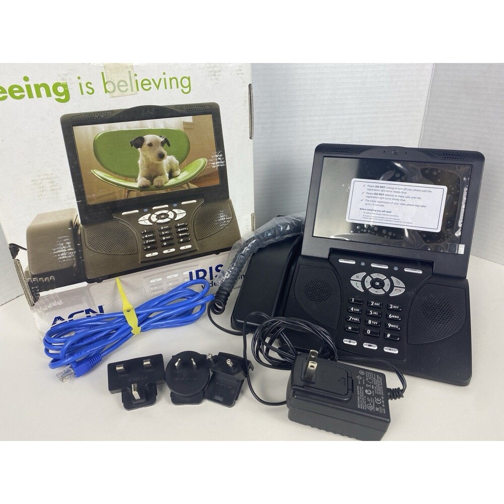 ACN IRIS V Video Phone 4000 Digital Video Corded Home Phone Tested & Working NEW